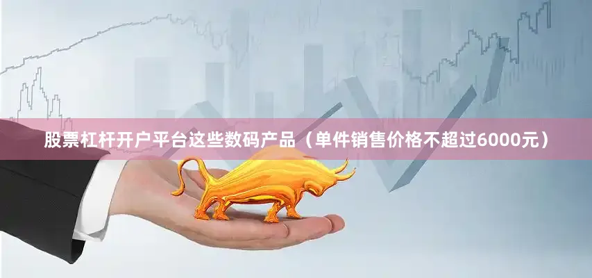 股票杠杆开户平台这些数码产品（单件销售价格不超过6000元）