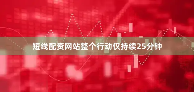 短线配资网站整个行动仅持续25分钟