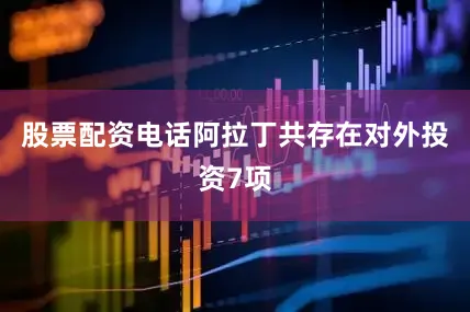 股票配资电话阿拉丁共存在对外投资7项